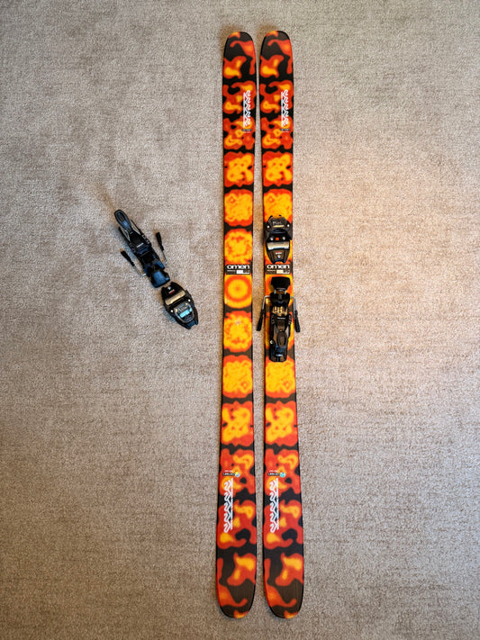 K2 Omen 85 Twintip / Park / Freeride mäesuusad + Marker 11.0 TP Klambrid