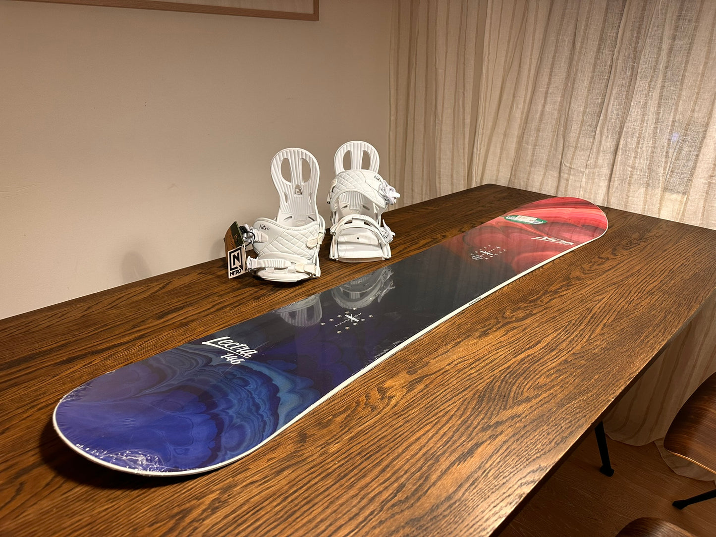Lumelaua komplekt Nitro Lectra 146cm + klambrid