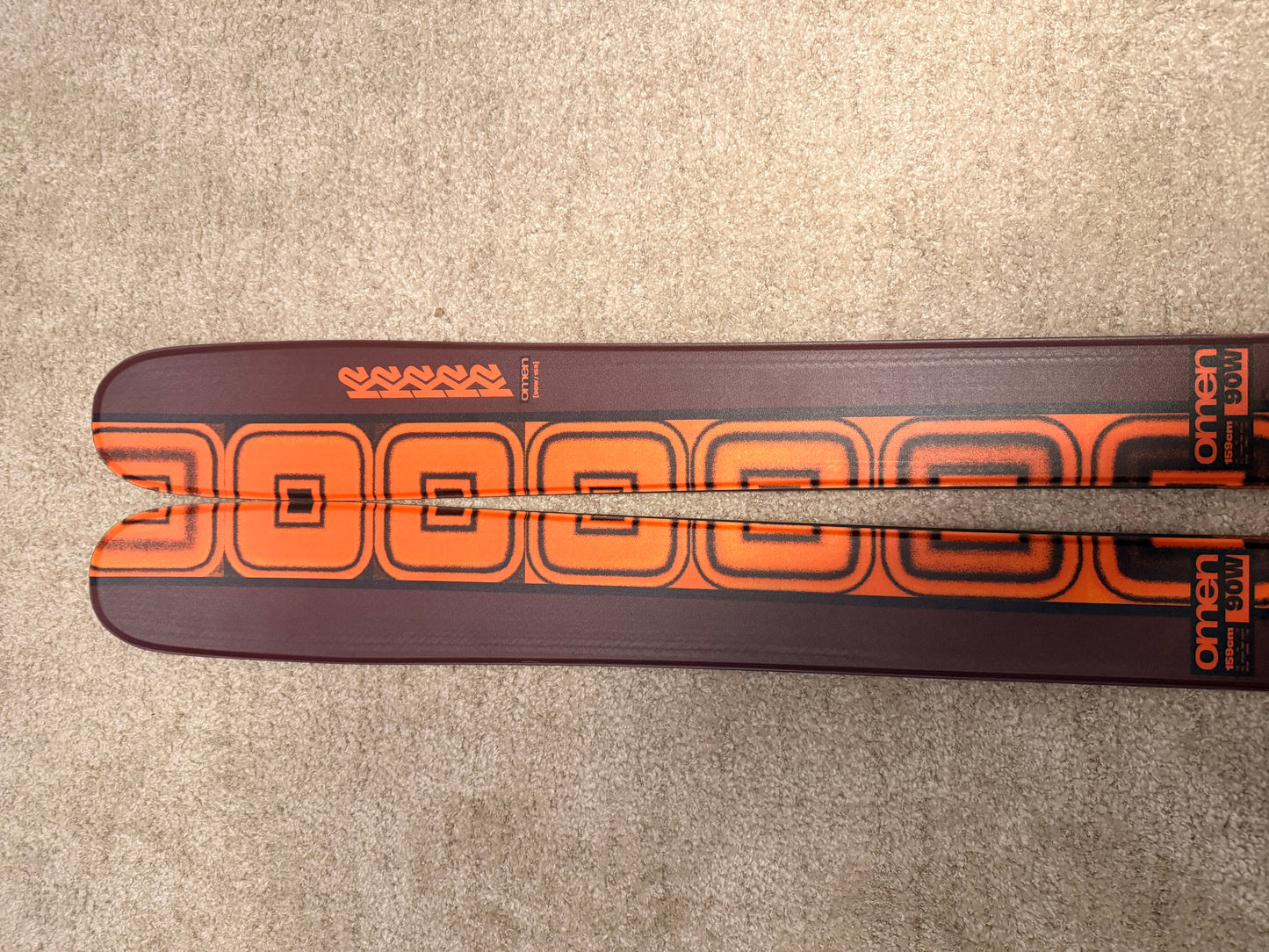 K2 Omen 90 W Twintip / Park / Freeride mäesuusad + Marker 11 Klambrid