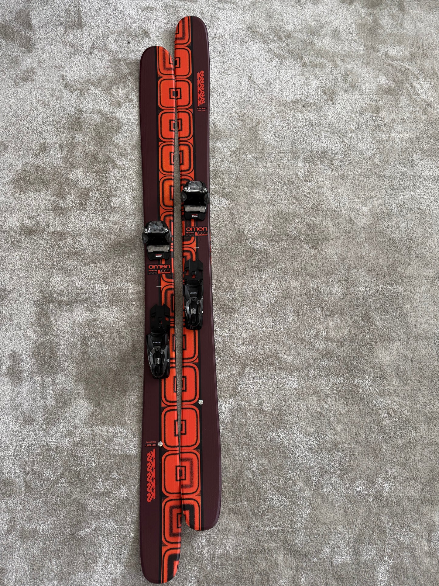K2 Omen 90 W Twintip / Park / Freeride mäesuusad + Marker 10 Klambrid