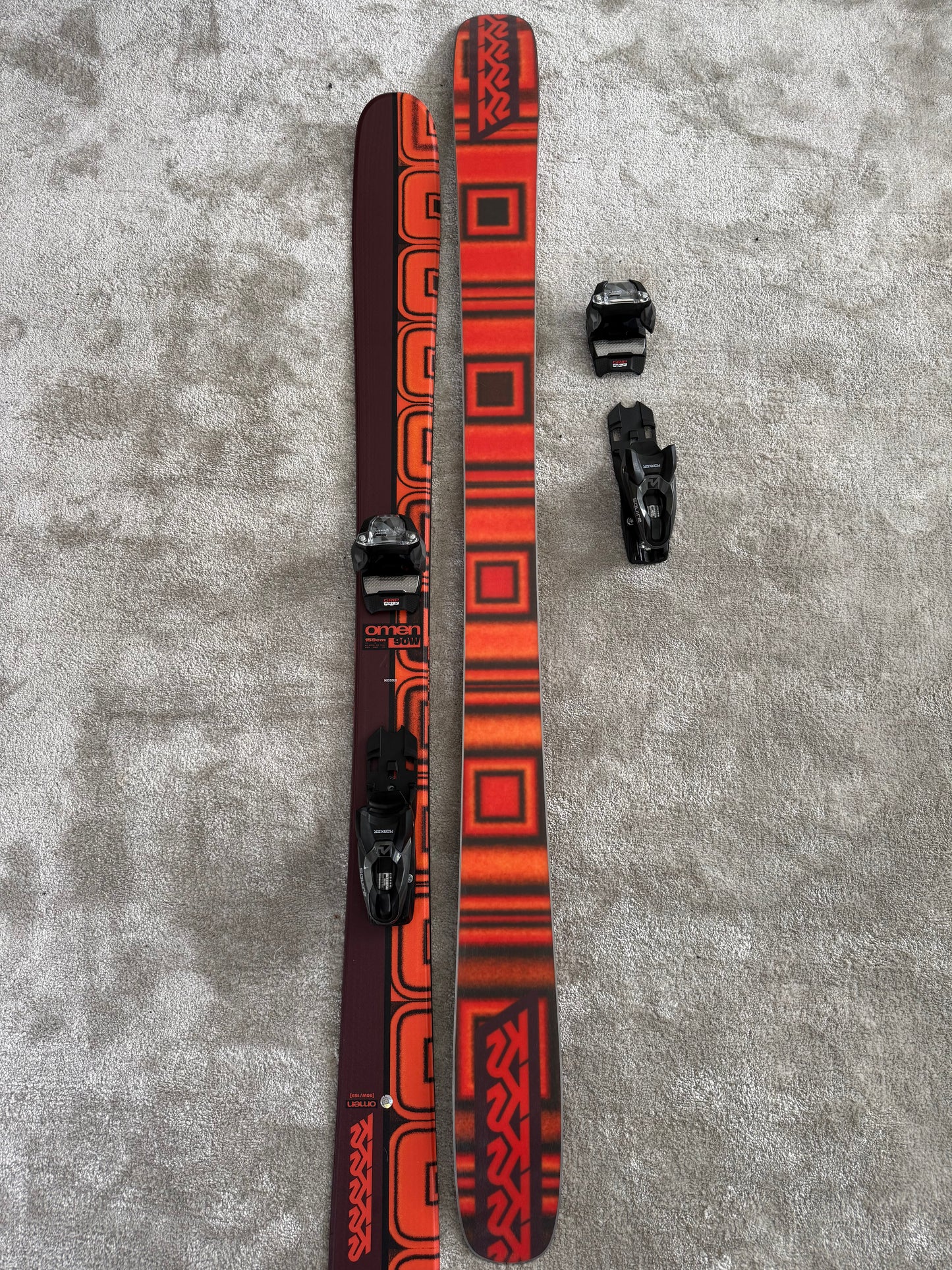 K2 Omen 90 W Twintip / Park / Freeride mäesuusad + Marker 10 Klambrid