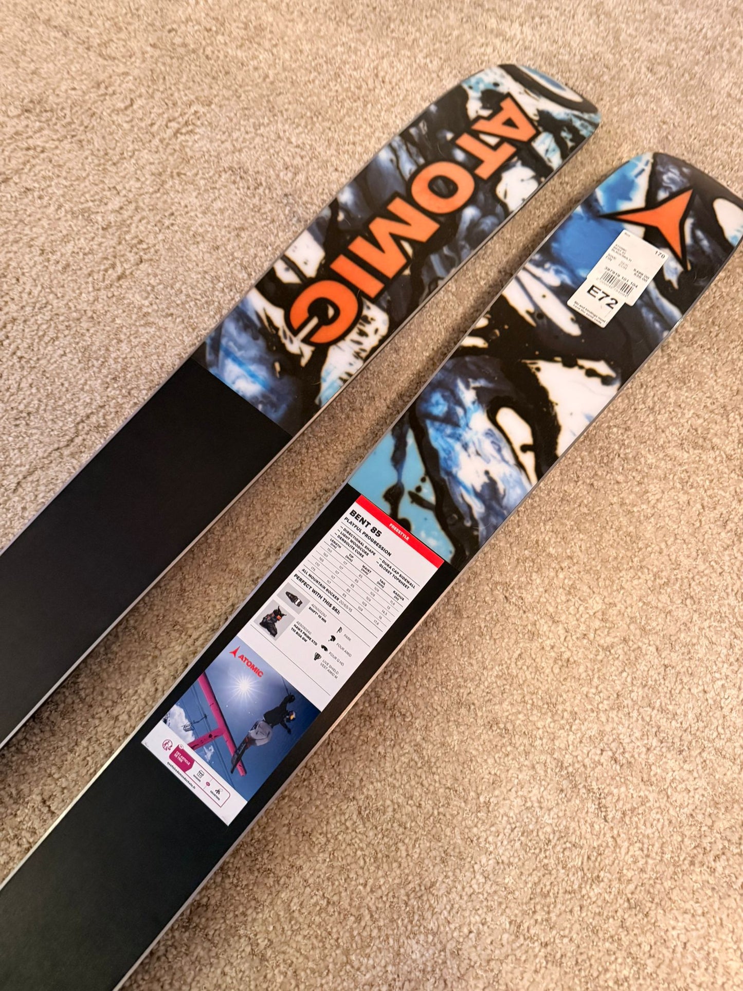 Atomic Bent 85 170cm + Strive 12 GW Allmountain Freestyle suusad