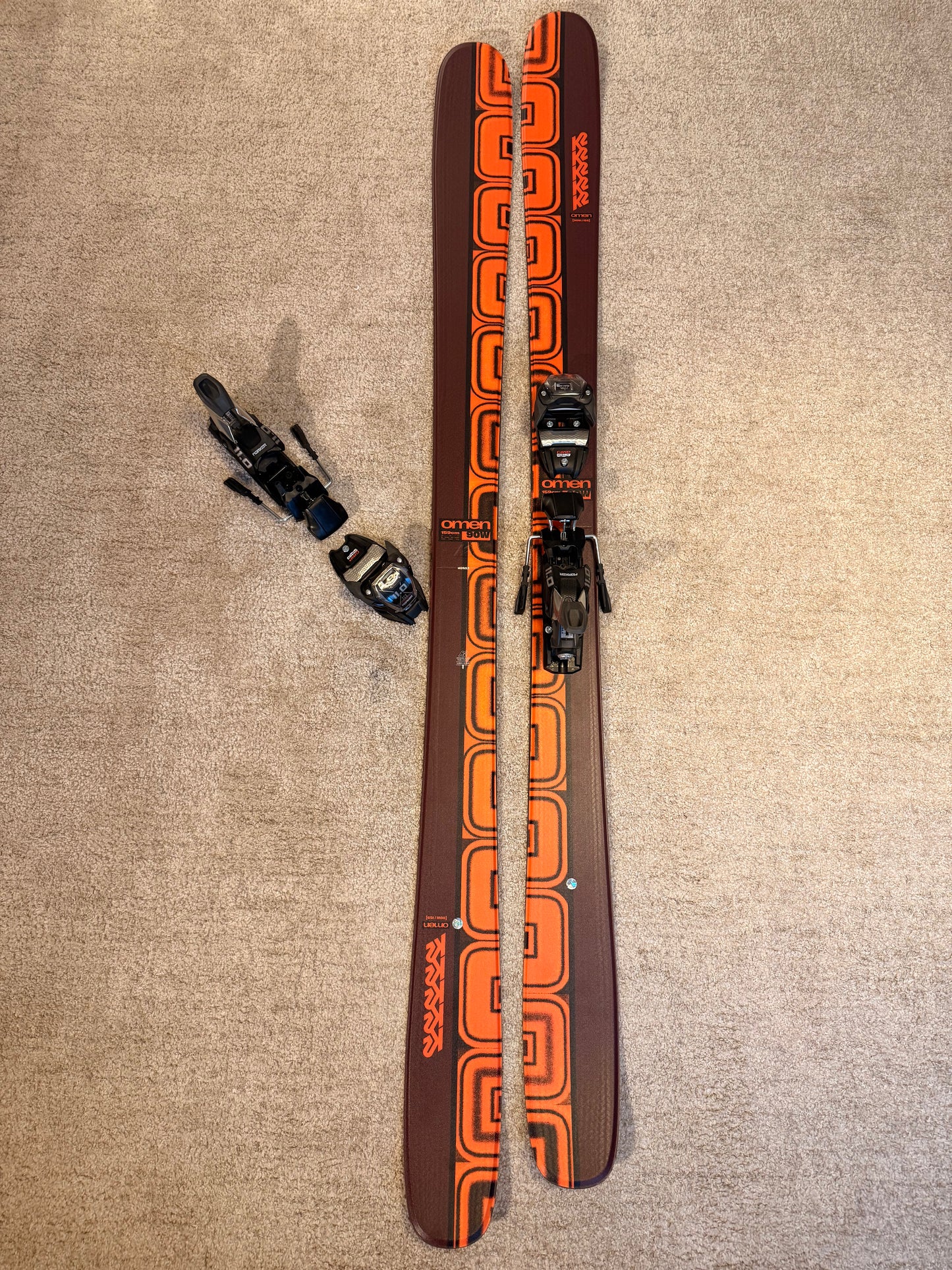 K2 Omen 90 W Twintip / Park / Freeride mäesuusad + Marker 11 Klambrid