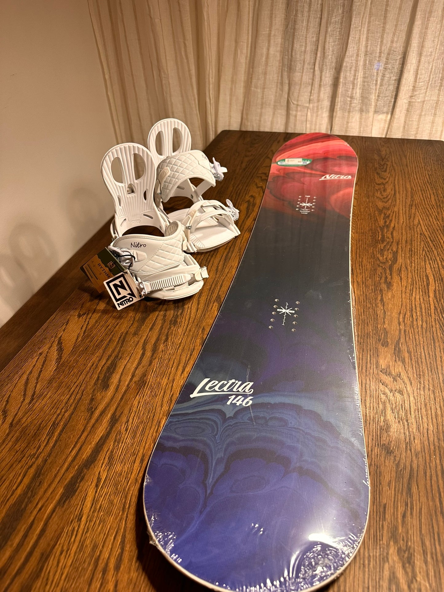 Lumelaua komplekt Nitro Lectra 146cm + klambrid