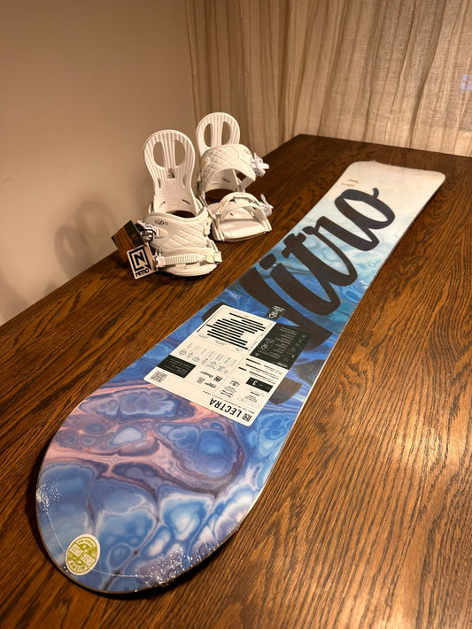 Lumelaua komplekt Nitro Lectra 146cm + klambrid