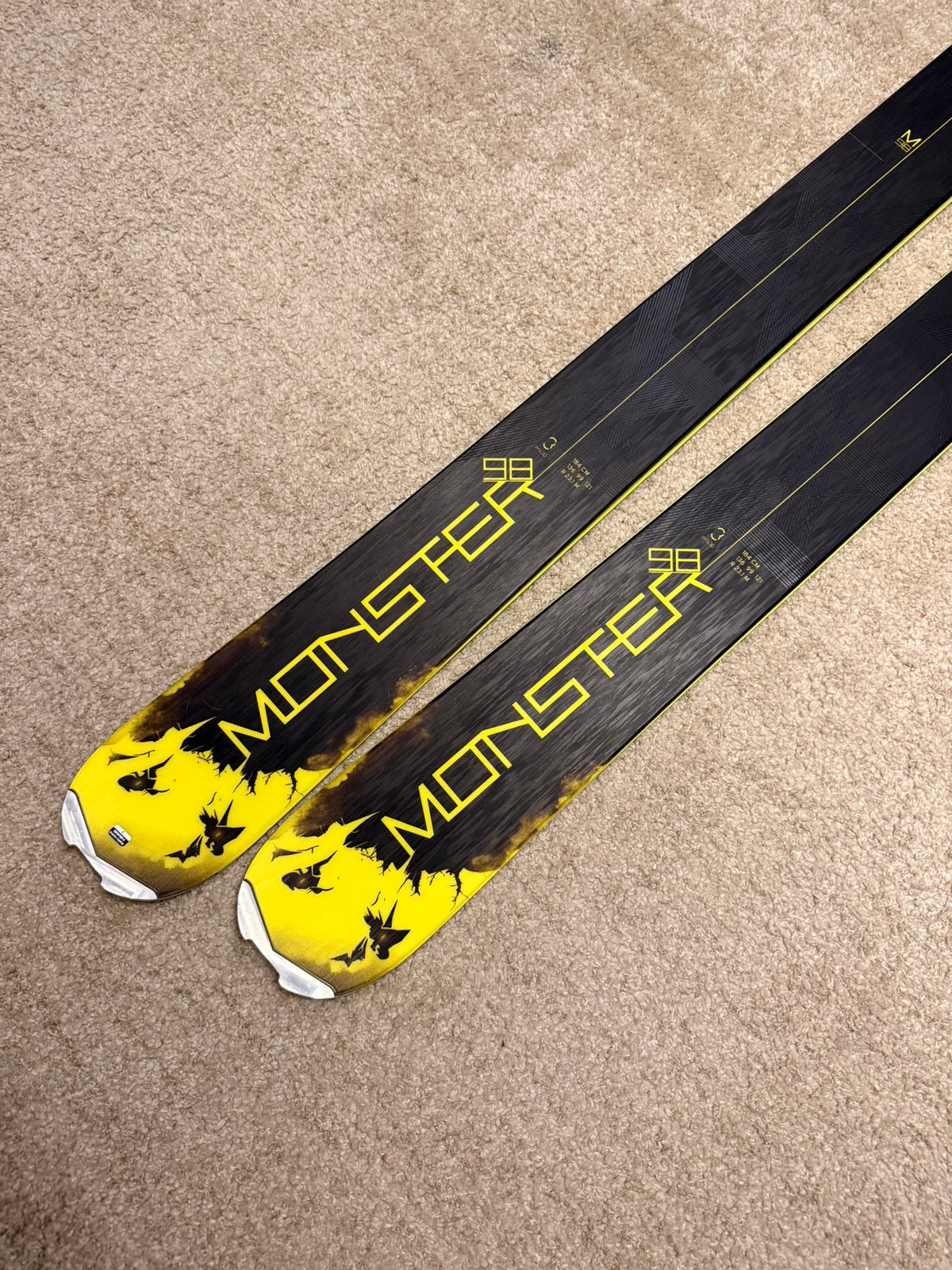 Head Monster 98 Ti Allmountain / Freeride mäesuusad + Attack 14 Klambrid