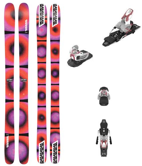 K2 Omen Team - Freestyle / TwinTip suusad + Klambrid Atomic Warden 11 MNC