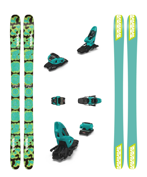 K2 Omen 85 W Twintip Freestyle mäesuusad + Marker Squire 11 klambrid