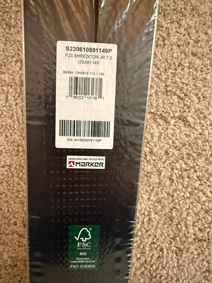 K2 Shreditor Junior Twintip suusad 149cm +  Klambrid