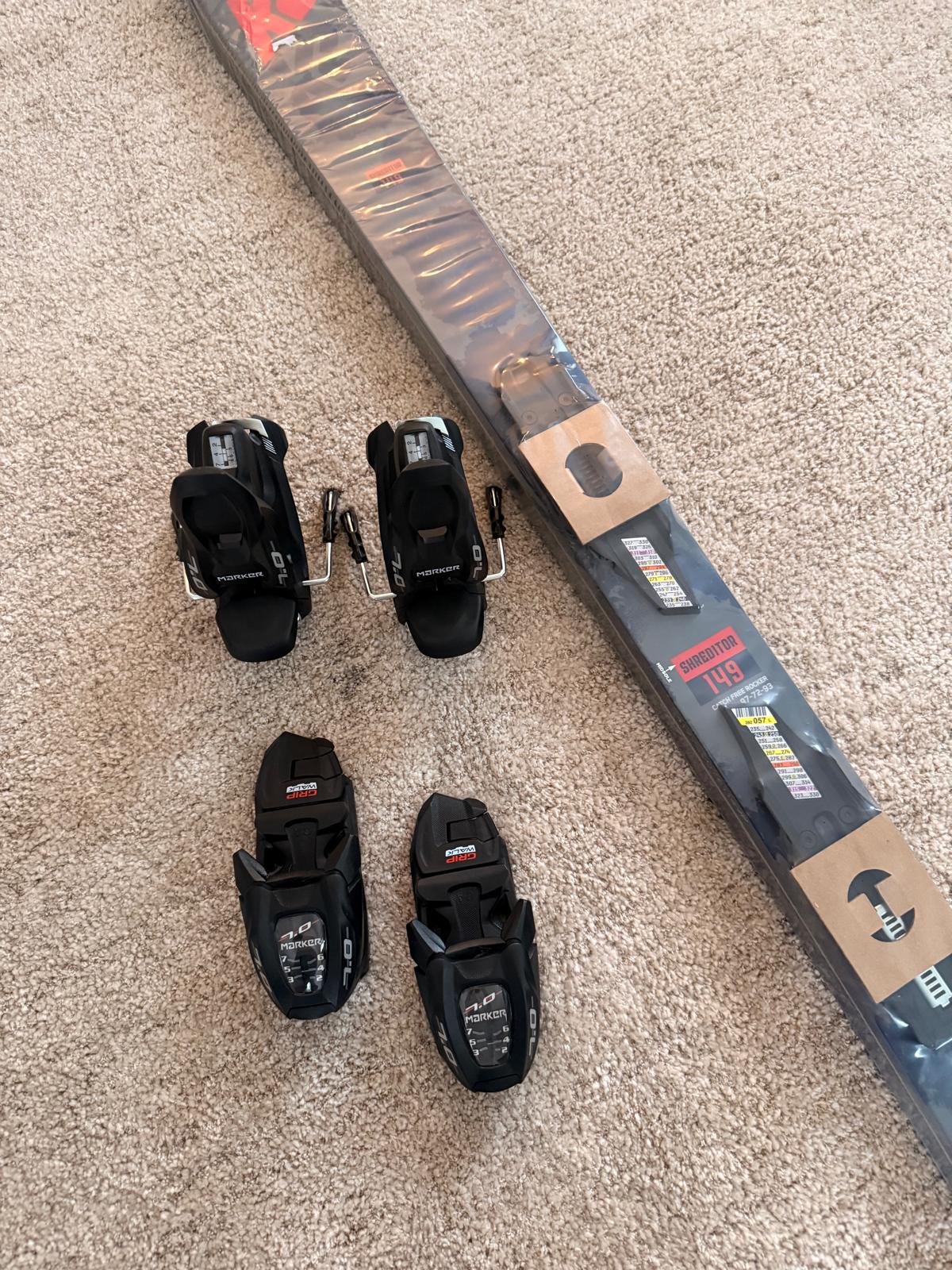 K2 Shreditor Junior Twintip suusad 149cm +  Klambrid